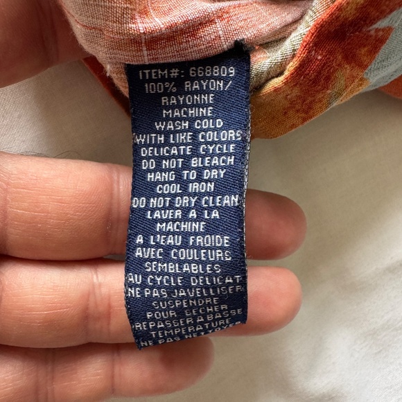 Hathaway Classics Men's Button Up Short Sleeve Rayon Tropical Hawaiian Shirt XL - Picture 9 of 14